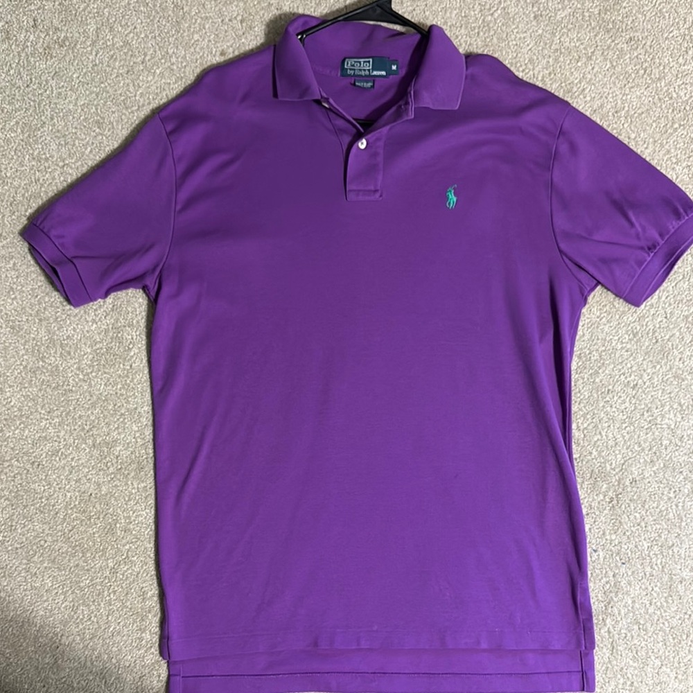 Polo by Ralph Lauren Purple Polo Shirt with Signature Logo